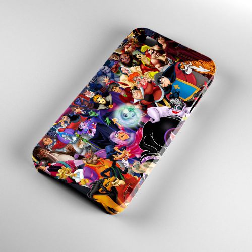 All Character Disney Villains Anime Movie iPhone 4 4S 5 5S 5C 6 6Plus 3D Case