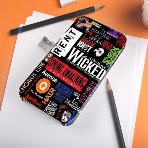 Broadway Drama Collage Musical Logo Inspirate iPhone A108 Samsung Galaxy Case
