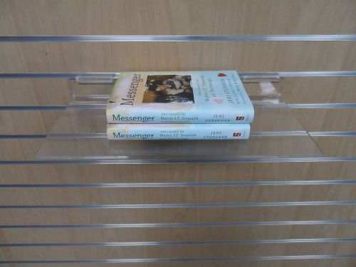 Lot of 6 Clear Acrylic Shoe/Display Shelf  8x18x1/4 in Thick
