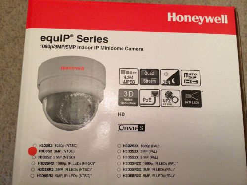 Honeywell 1080p 6&#034; dome hd ip camera equip series s h3d3sr2 for sale