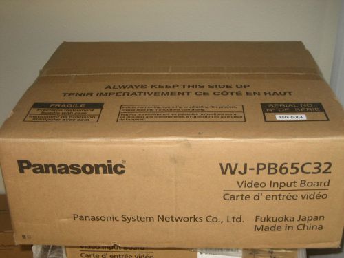 Panasonic wj-pb65c32 video input board for sale