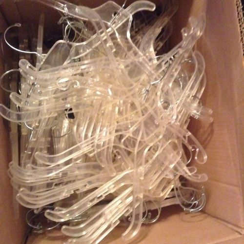 Large Box Of Clear Hangers (over 200)