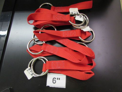 (10) RED SPYDER CLIMBRIGHT 6&#034; CHAIN SAW STRAP W/ RING
