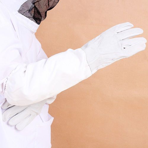 New Practical Beekeeping Protective Gloves with Vented Long Sleeves 1 Pair