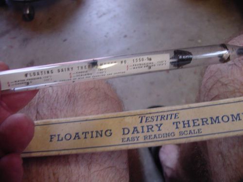Vintage TESTRITE &#034; Floating Dairy Thermometer&#034;  in Original Box