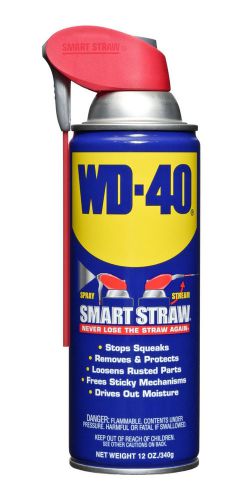 Wd-40 12 oz spray multi use with smart straw removes grime lubricant for sale