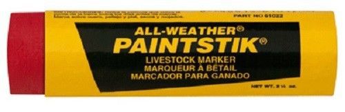 Laco Markal Paintstik, 6 Pack, Red, All Weather, Livestock Marker.