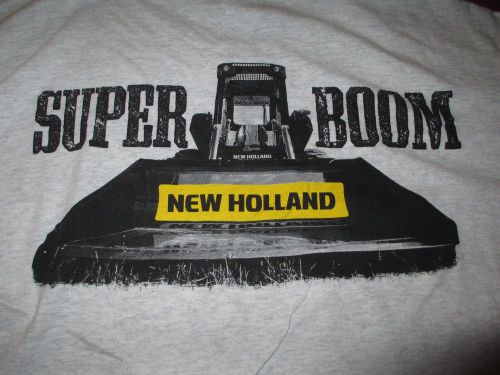 NEW HOLLAND CONSTRUCTION &#034;SUPER BOOM&#034; T-SHIRT MEN&#039;S XL heavy equipment 40 YEARS