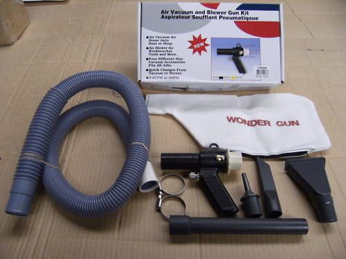 Air vacuum &amp; blow gun kit--workshop--van--ute--new for sale