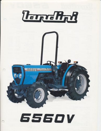 LANDINI 6560V TRACTOR BROCHURE