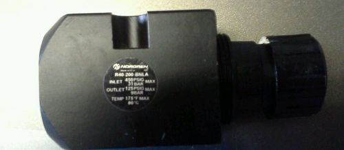 Norgren r40-200-bnla - 1/4 ,knob 5-125 psig precision pilot regulator for sale