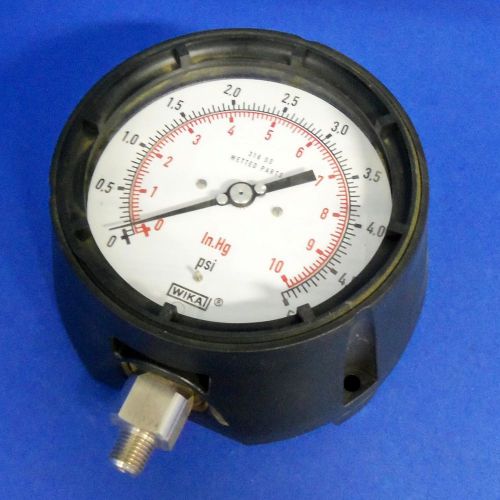 Wika 5.0 psi 10 in.hg. 1/2&#034; npt pressure gauge, nnb for sale