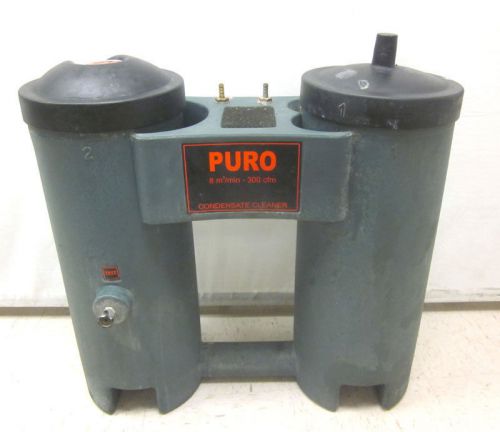 Puro GCOS-300-S Oil Water Separator Condensate Cleaner 300-CFM 6.5-Quarts 1/2&#034;
