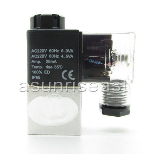 Ac220v pneumatic air solenoid valve nc normal close 2 way 2 position 2v025-08 for sale