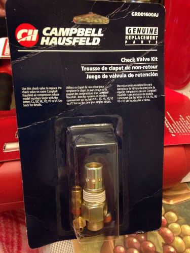 1 KIT: Campbell Hausfeld Check Valve Kit for Air Compressors; Model# GR001600AJ