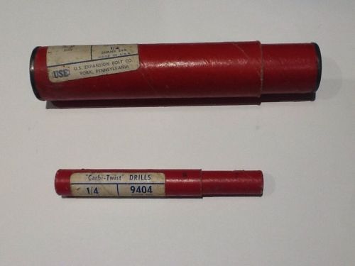 U.S. Expansion Bolt Co. York, Pa 1/4 And 5/8 Drill Bits