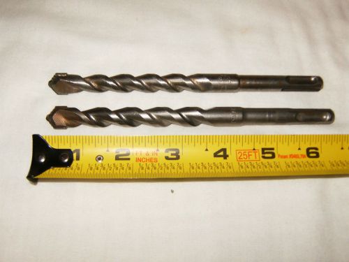 Dewalt rotary hammer drill bits for sds 1/2&#034; x 6&#034; #009 qty 2 for sale