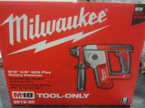 Milwaukee 2612-20 M18 Cordless 5/8&#034; SDS Plus Rotary Hammer TOOL ONLY NEW