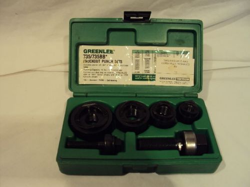 Greenlee knockout ball bearing kit set 735bb 1/2&#034; 3/4&#034;  1 1/4&#034; conduit punch die for sale