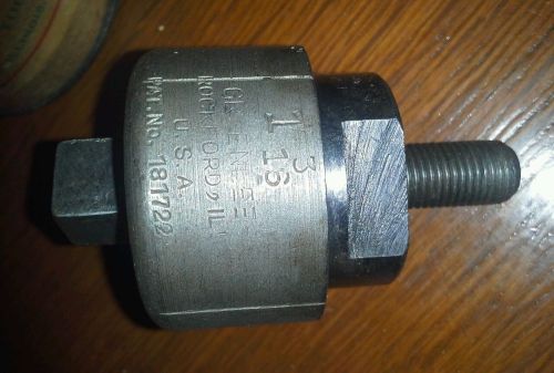 Antique Greenlee #730  1 3/16 Round Radio Chassis Knockout Punch