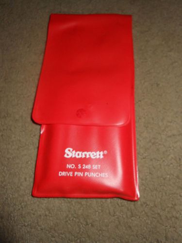 starrett drive pin punches s248pc with out box