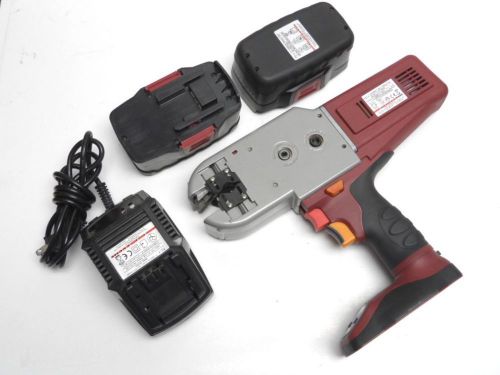Tesla tc-1 cordless tubing cutter w/ case + extras (3/8&#034; - 1-1/8&#034;) for sale