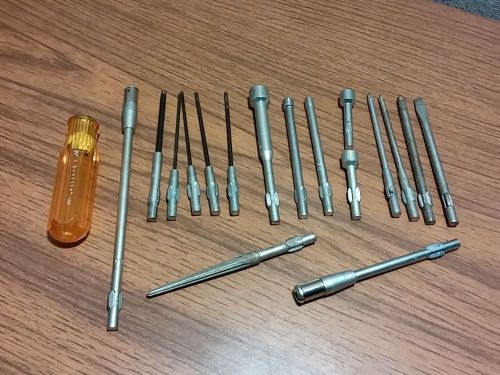 Misc Xcelite 18 Piece Tool Lot Nutdriver Ball HEX Handle &amp; Extensions