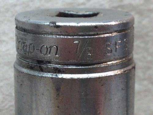Snap on impact deep socket 3/8 drive 7/8 sfs281 nice clean oiled for sale