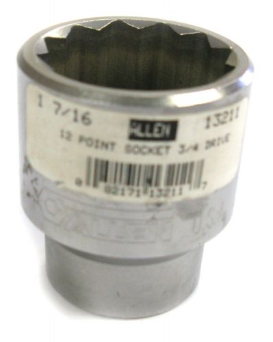 Allen 13202 socket, shallow, 12pt, 3/4&#034; drive, 7/8&#034; nos usa for sale