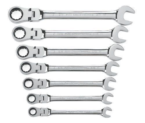 Kd tools eht9700 7 piece sae flex head combination gearwrench set for sale