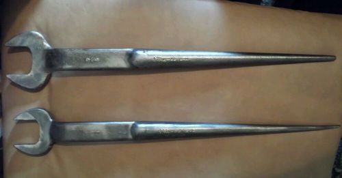 Rare Vintage M Klein and Sons pair spud wrenches