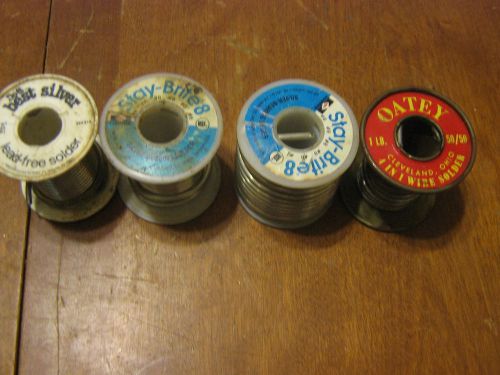 Stay-brite 8 silver solder full and partial rolls 2 + pounds for sale