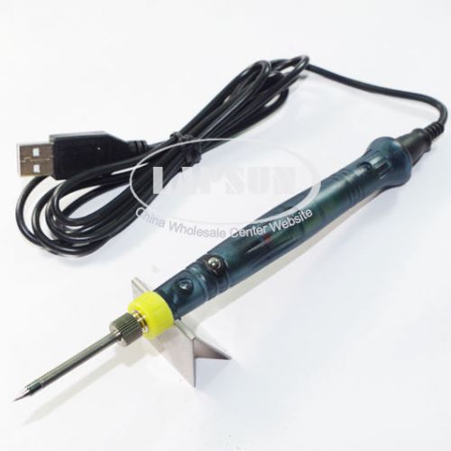 New Mini 5V 8W USB Powered Soldering Iron Pen + Touch Switch Portable US