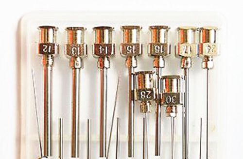 12 pcs 12ga-25ga  blunt stainless steel dispensing syringe needle tips 1&#034; for sale