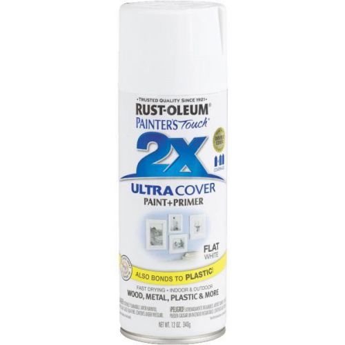 Rust oleum 249126 painter&#039;s touch 2x ultra spray paint-flat white spray paint for sale