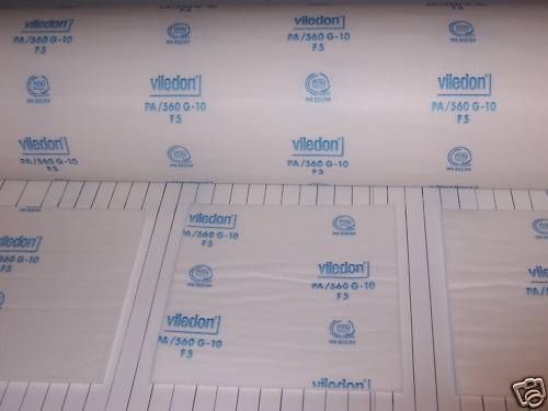 Viledon PA/560 G-10 Spray Paint Booth Ceiling Filters 3 - 78 3/4&#034; x 246&#034;