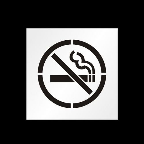24&#034; no smoking symbol reusable stencil for parking lot spray painting 2mm pvc for sale