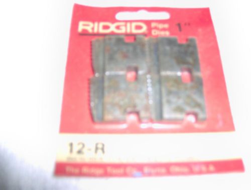 RIDGID PIPE DIE SET 1&#034; for 12R,00-R,111-R,0-R,11-R &amp; 31-A