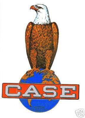 CASE EAGLE TRACTOR VINYL STICKER 9&#034;