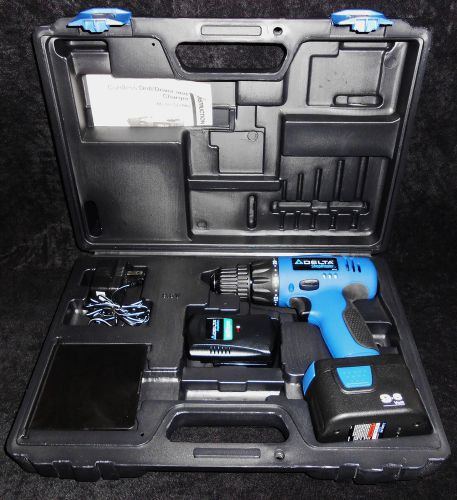 Delta ShopMaster Cordless Drill/Driver w Charger/Battery &amp; Case Model CL096 9.6V