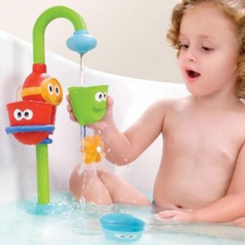 Hot Flow &#039;N&#039; Fill Spout Bath Toy Set Learning Fun Washing Plaything Baby Gift