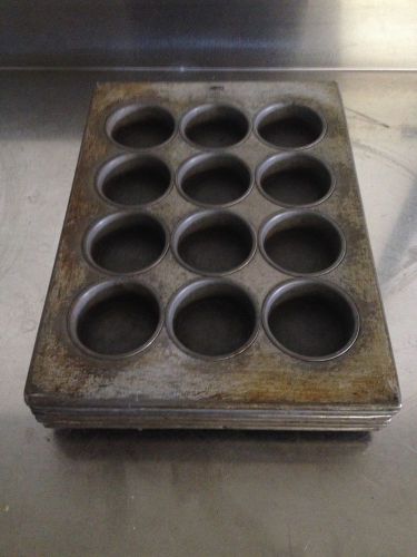 Full size muffin pans chicago metallic for sale