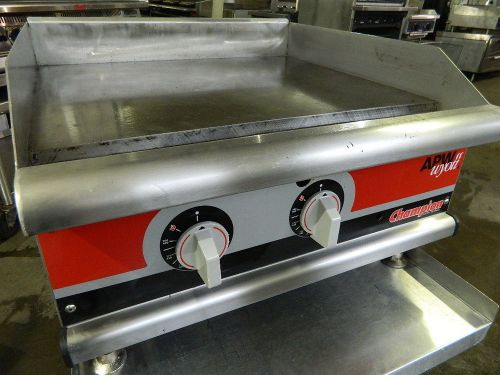 Apw wyott ggt-24h 24&#034; nat gas thermostatic countertop griddle for sale