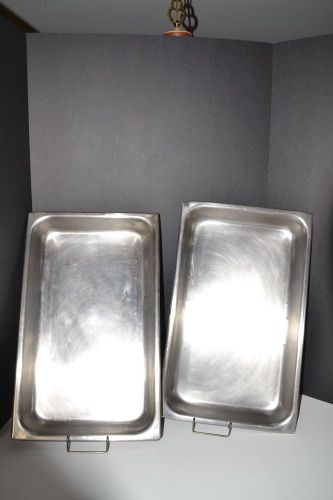 Dura Ware Stainless Steel No 7002 Stamp NSF No Covers Serving Trays