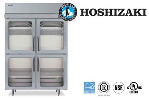 Hoshizaki reach-in refrigerator stainless steel 2-sec glass 1/2 door rh2-sse-hg for sale