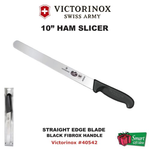 Victorinox SwissArmy 10&#034; Straight Edge, Roast Beef Slicing Knife, Fibrox #40542