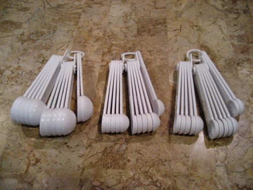 Lot of 12 half 1/2 tablespoons &amp; 27 half 1/2 teaspoons, 39 total, super deal! for sale