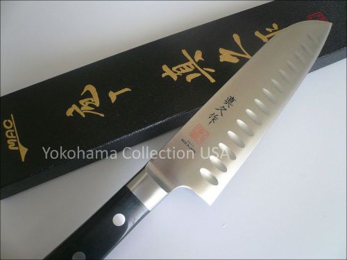 Mac msk-65 pro series 6.5&#034; santoku knife dimples/170mm/silver molybdenum steel for sale