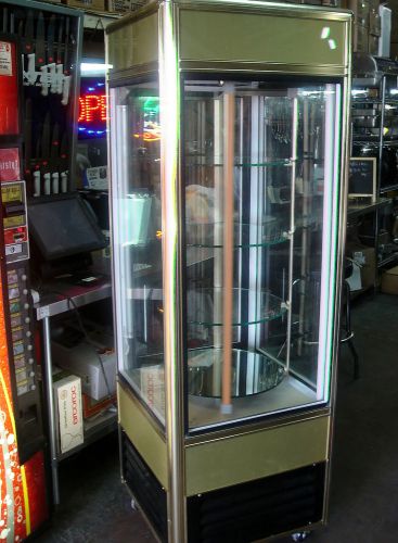 Betterbilt ~ pastry display cooler, 3 glass side+1-dr, 4-rotating shelves for sale