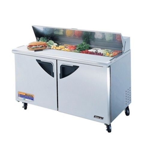 NEW Turbo Air 60&#034; Super Deluxe Stainless Steel Sandwich &amp; Salad Prep!! 2 Doors!